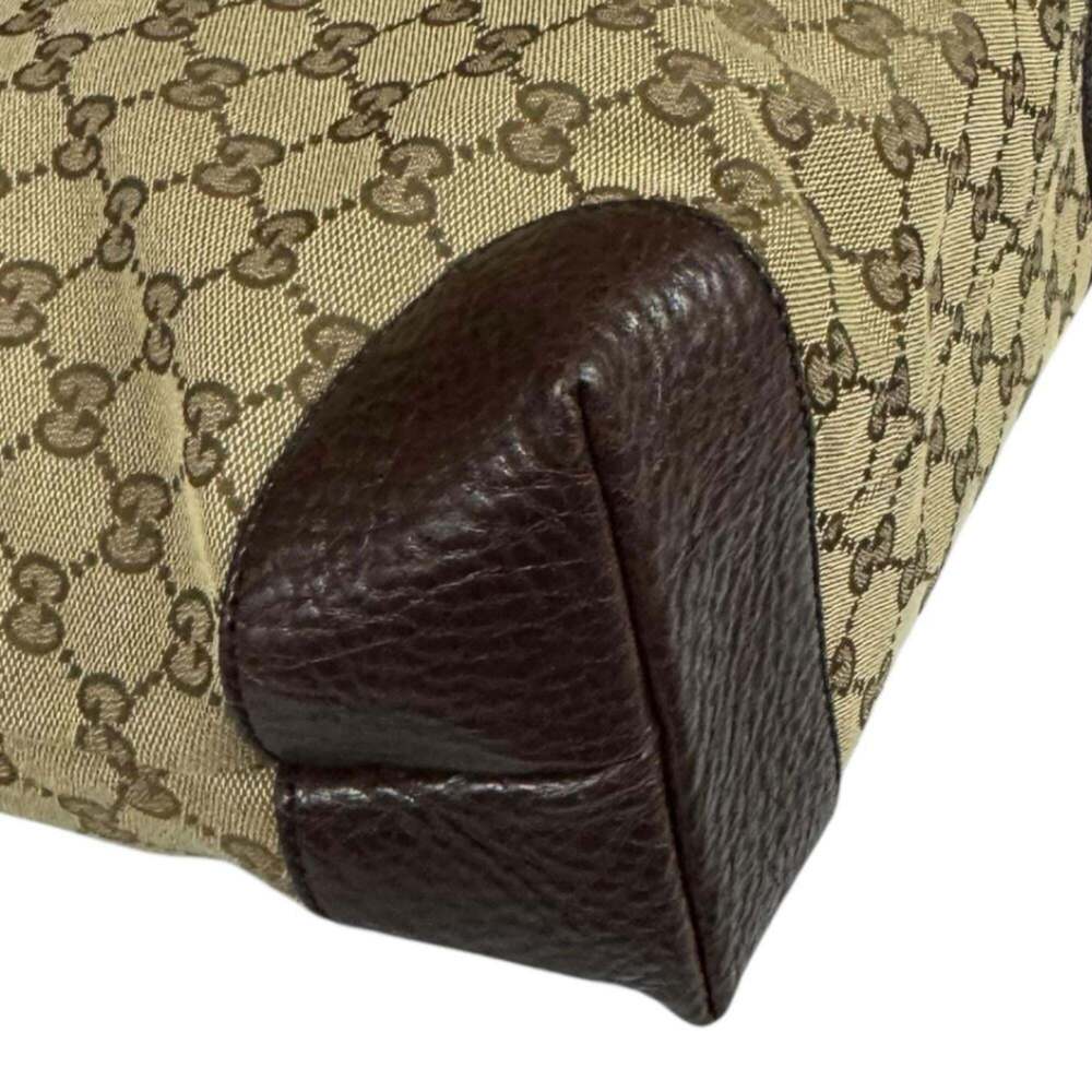 GUCCI Authentic Brown Canvas Tote Bag - Picture 7 of 10